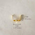 Zhongpai ZP02 300pcs Chandelier Connectors Clips Pins For Fastening Crystals Parts, Chandelier Replacements (Gold)