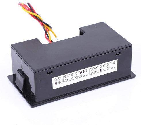 YB5135DB LCD Digital Display Voltage Meter, Three Wire Monitor Voltmeter, DC0-100V Tester Panel