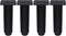 Homoyoyo 4pcs Adjustable Height Metal Sofa Legs Furniture Leveling Feet Black Metal