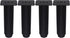 Homoyoyo 4pcs Adjustable Height Metal Sofa Legs Furniture Leveling Feet Black Metal