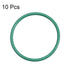 uxcell Fluorine Rubber O-Rings, 24mm OD 21mm ID 1.5mm Width FKM Seal Gasket for Machinery Plumbing, Green, Pack of 10