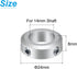 uxcell Set Screw Shaft Collar for 14mm Shaft, 2pcs Clamping Collars 24mm OD, 8mm Thickness, Aluminum Alloy Clamp-On Collar with M5 Set Screws and a Wrench