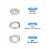 Hex Nuts Assortment Kit: 150Pcs M2-0.4 Hex Nuts with M2 Flat Washers & Split Lock Washers in Stainless Steel