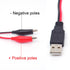USB Alligator Clips with Wires, 22AWG 1M/3.3FT Test Clips Clamp to USB Male Connector for Multimeter Measure