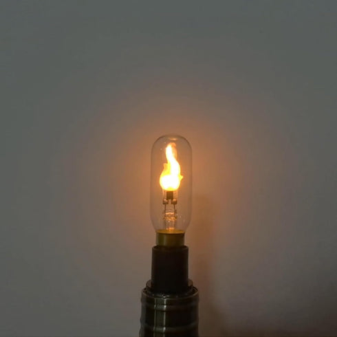 E12 Bulb, 2 Pack SHUWDKAR Flickering Flame Realistic Flame Effect LED Chandelier Candelabra Base