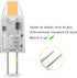 YUIIP G4 LED Bulbs Bi-Pin Base Lights, 1.2W AC/DC 12V, 10 Pack Warm White G4 Light Bulb