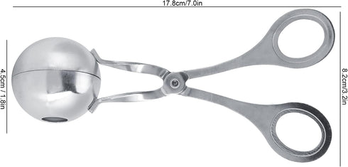 Yctze Meatball Scoop, Stainless Steel Meatball Maker, Ergonomic Handle Smooth Non Stick Surface Scoop for Home Kitchen