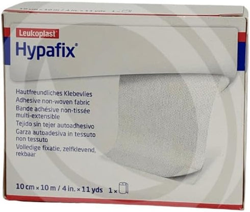 BSN Medical 10cm 10m (4 11 BSN Hypafix Wide-area Dressing Fixation, Roll of Tape, x in x yds)