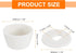 4Pcs 20mm/0.79" uxcell Toilet Bolt Caps, Plastic Push-On Toilet Seat Floor Bolts Caps, Universal Floor Bolts Caps