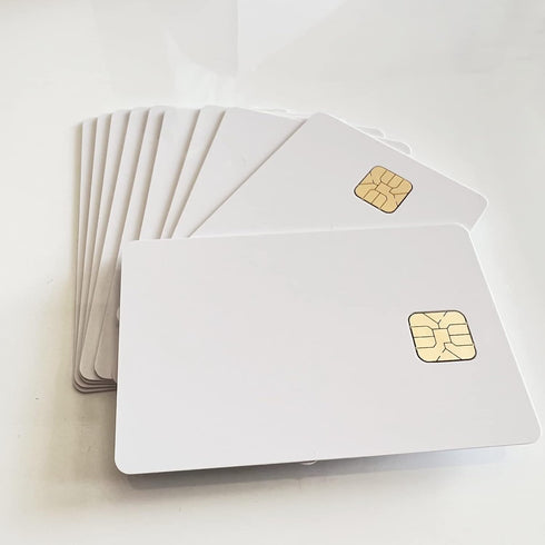 XCRFID AT24C64 64K 7816 Programmable 10pcs Chip Smart IC Card with EEPROM Memory ISO White Blank PVC Card by