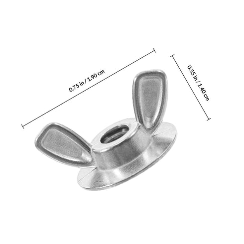 Alasum 20pcs 1/4-20 Stainless Steel Hurricane Shutter Wing Nuts Storm Shutter Fasteners with Quick Release and Trim