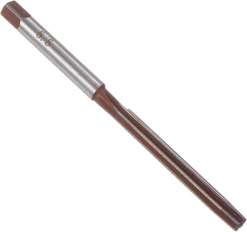 uxcell 5.5mm Hand Reamer, Alloy Tool Steel H8, 6 Straight Flutes Metric Reaming Drill Bit for Metal
