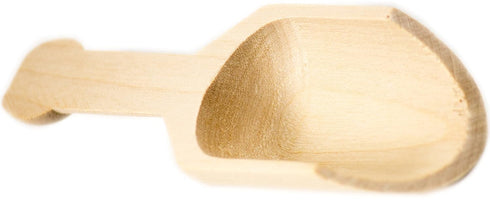 Perfectware PW Scoop Mini Wooden Scoops, Pack of 10, 0.25" Height, 0.25" Width, 4" Length
