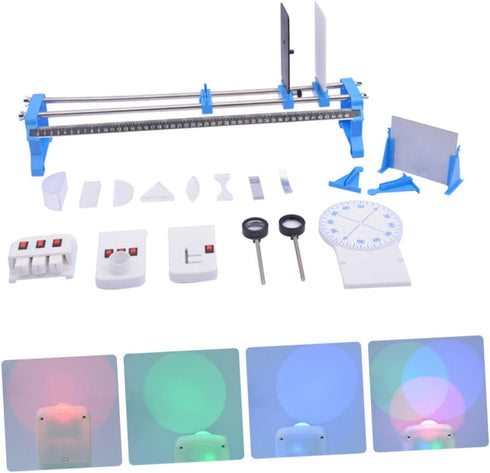 1set Alipis Optics Learning Experiment Kit Safe and Portable Physics Tools for Light Experiments Includes Optical