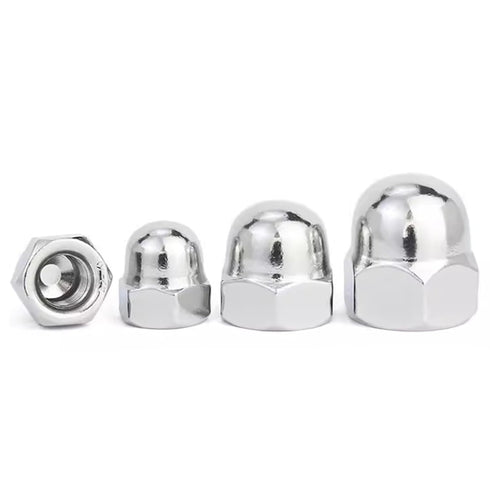 sotoolstop 1/4-20" 18-8(304), 50Pcs-Pack Acorn Cap Nuts, Acorn Nut Stainless Steel