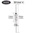 Tnisesm 10 Pcs 184 C Metal Thermal Cutoffs Thermal Fuse 10A 250V with Non-Insulated Butt Connectors(22-18 AWG) for Motor Transformer Electric Industrial Home Appliance 184 +BN0.75