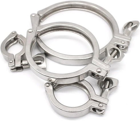 FHTZEAKHZ 304 25mm-268mm(114x130mm) Stainless Steel Tri Clamp Ferrule - Heavy Duty Sanitary Fitting for Dairy