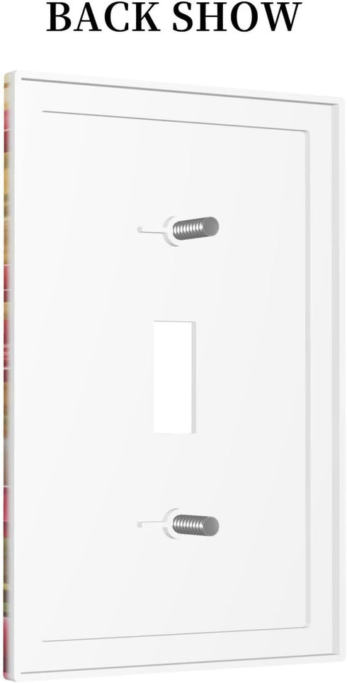 haigof 1 3 5 Inch Cute Dog Light Switch Cover Wall Plate Gang Single Plates Print Faceplate Home Decor X