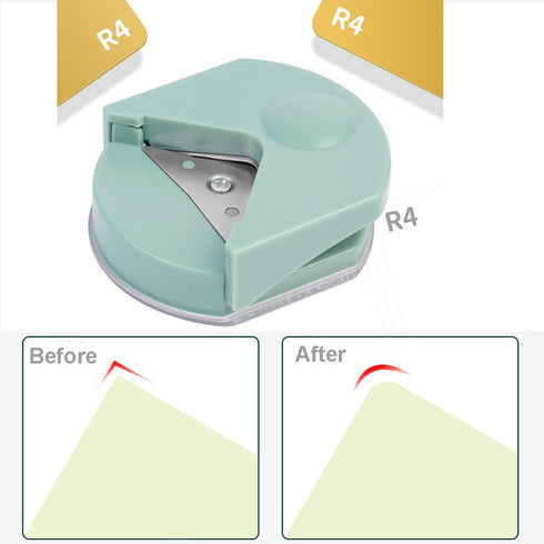 Mini Corner Rounder Paper Punch R4 Fillet Cutter, DIY Craft Machine Paper Trimmer for Office School Supplies