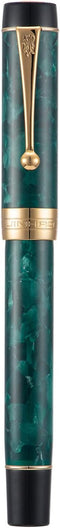 Jinhao 100 Fountain Pen, Classic Style Celluloid, #6 Nib Smooth Writing Instrument with Refillable Converter