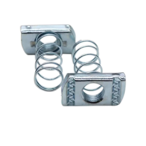 Strut Channel Nuts, 1/2-13 Spring Nuts with Zinc Electroplate Finish, 10 Pack for Strut Channel