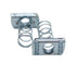 Strut Channel Nuts, 1/2-13 Spring Nuts with Zinc Electroplate Finish, 10 Pack for Strut Channel
