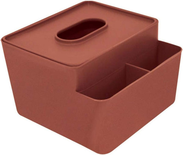 Q QIHANG Plastic Multifunctional Tissue Box Home Office Desktop Bathroom Sink Countertop