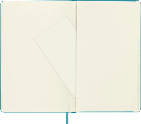 Moleskine Classic Notebook, Large Hard Cover (5" x 8.25"), Reef Blue, 240 Pages, Plain/Blank