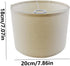 CurcKua 7.86x7.86x7.07 Inch Floor Lamp Shades Table Fine Linen Lampshade Covers Removable Washable Drum Lampshades
