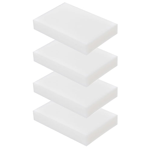 HDPE Block PE Polyethylene Rectangular Hard Plastic Tapping Block, High Density Sheet for DIY Projects (4pcs, White)