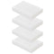 HDPE Block PE Polyethylene Rectangular Hard Plastic Tapping Block, High Density Sheet for DIY Projects (4pcs, White)