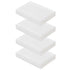HDPE Block PE Polyethylene Rectangular Hard Plastic Tapping Block, High Density Sheet for DIY Projects (4pcs, White)