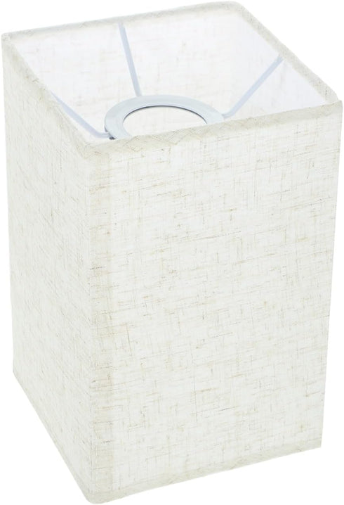 ARTIBETTER Square Linen Lampshade for Table and Floor Lamps Natural Cloth Lamp