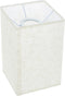 ARTIBETTER Square Linen Lampshade for Table and Floor Lamps Natural Cloth Lamp