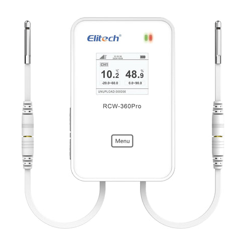 Elitech External Temperature and Humidity Probe, Sensor for RCW-360Pro Device, Monitor -40~176?, 16.4ft