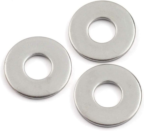 24pcs M6 304 Stainless Steel Flat Washer, Adjustment Hardware Fitting Accessories for Bolts & Screws