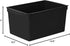Storex Extra-Large Book Bin, Interlocking Plastic Organizer for Home, Office, Classroom, Black, 6-Pack
