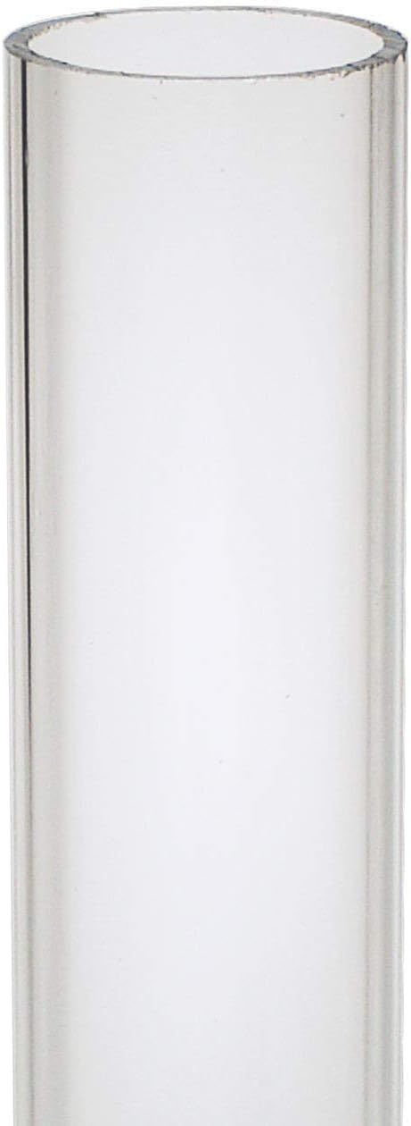Source One Polycarbonate Unbreakable Round Clear Tube, 1 Inch Diameter, 12 Inch Long