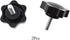 HAHIYO Hex Handle Threaded Knobs, M6 20mm Screw Length, Clamping Handgrip Nut Screw for Table Stand Deck (2pcs)