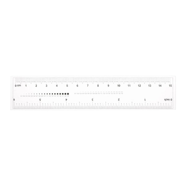 Film Flexible Ruler 6 Inch 1mm Scale, PET Plastic Covered Folding Calibration Measuring Tool for Factory