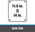 Oatey 14041 Foldable Plastic Flashing, 4 Inch Pipe Diameter