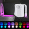 UYEXM Toilet Light Motion Activated Sensor, Toilet LED Night Light, 8 Colors Changing,