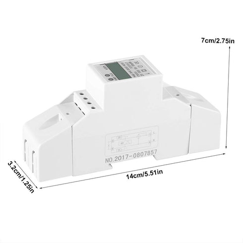 Single Phase Energy Meter 120 / 230V Din Rail Electric Meter AC 10 to 40A Watt Meter Digital LCD Electronic KWh Meter