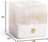 (1 Nature Crystal Passive Diffuser with Light Stone Essential Oil Diffuser Hand Carved Selenite Stone Night Light
