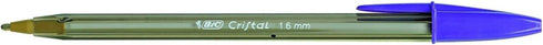 Bic Cristal Fun Ballpoint Pens, Wide Tip (1.6mm), Assorted Colours, Box of 20