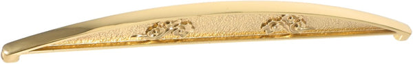 Healifty Brass Double Hole Decorative Pull Handles for Cabinets Wardrobes and Furniture