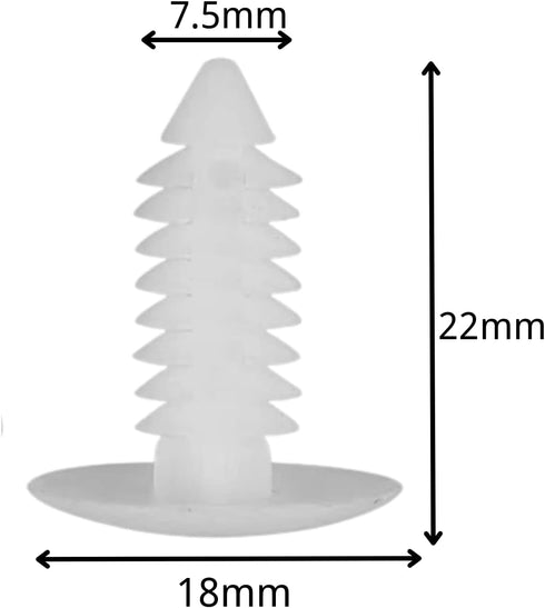 100Pcs Vapor Barrier Fasteners for Crawlspace, 1 Inch Christmas Tree Push Pins for Foundation
