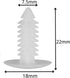 100Pcs Vapor Barrier Fasteners for Crawlspace, 1 Inch Christmas Tree Push Pins for Foundation
