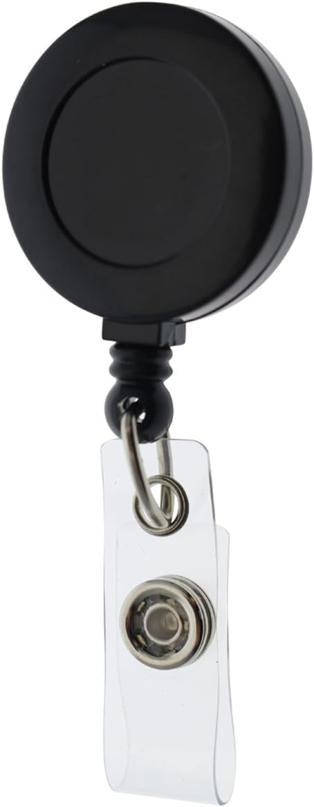Bulk 25 Pack - Premium Retractable ID & Key-Card Badge Reels with Secure Metal Clip and 34” Pull by Specialist ID