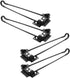 Uonlytech 4pc Folding Table Legs Outdoor Coffee Tables Metal Brackets Computer Stands